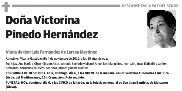 Victorina Pinedo Hernández