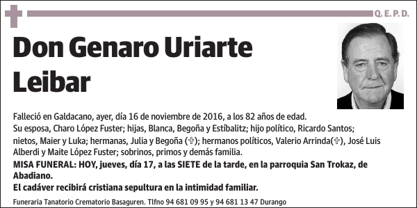 Genaro Uriarte Leibar