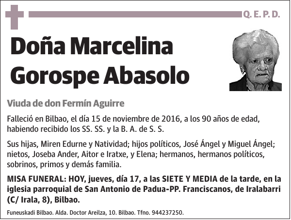 Marcelina Gorospe Abasolo