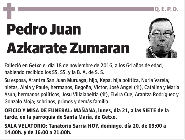 Pedro Juan Azkarate Zumaran