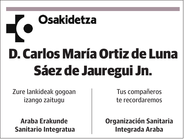 Carlos María Ortiz de Luna Sáez de Jauregui