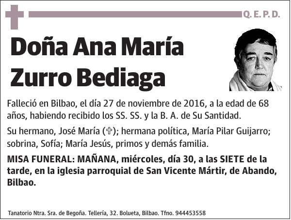 Ana María Zurro Bediaga