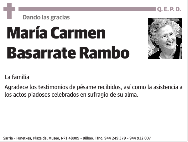María Carmen Basarrate Rambo