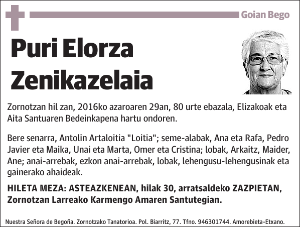 Puri Elorza Zenikazelaia