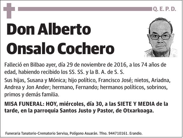 Alberto Onsalo Cochero