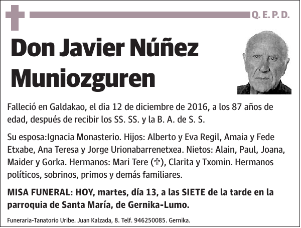 Javier Núñez Muniozguren