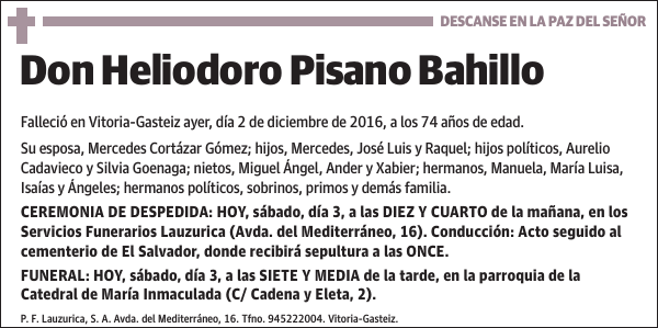 Heliodoro Pisano Bahillo