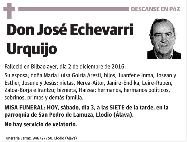 José Echevarri Urquijo