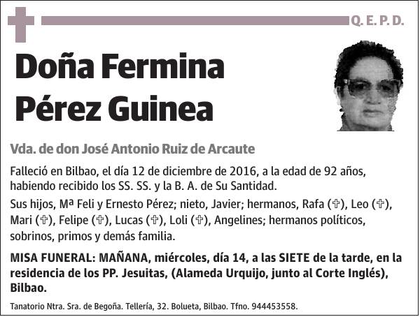 Fermina Pérez Guinea