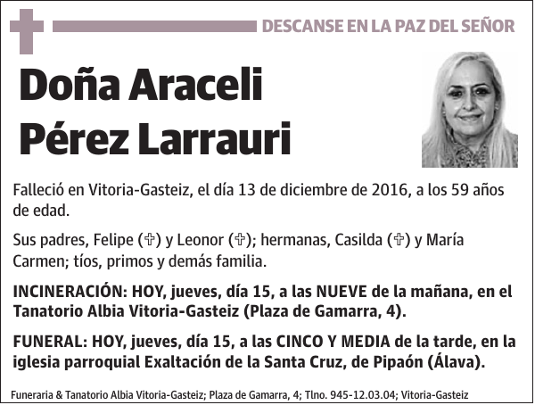 Araceli Pérez Larrauri