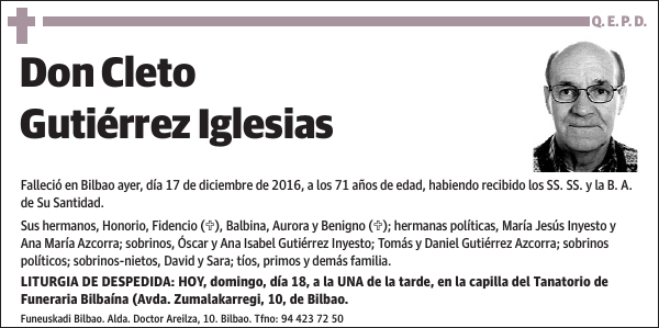 Cleto Gutiérrez Iglesias