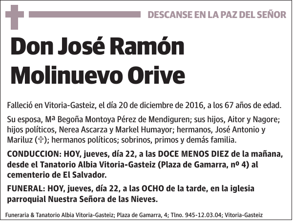 José Ramón Molinuevo Orive
