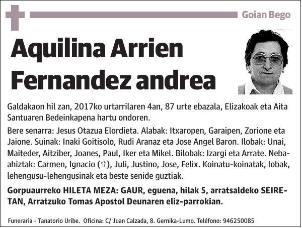 Aquilina Arrien Fernandez