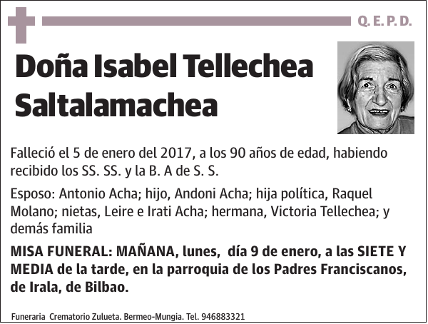 Isabel Tellechea Saltalamachea