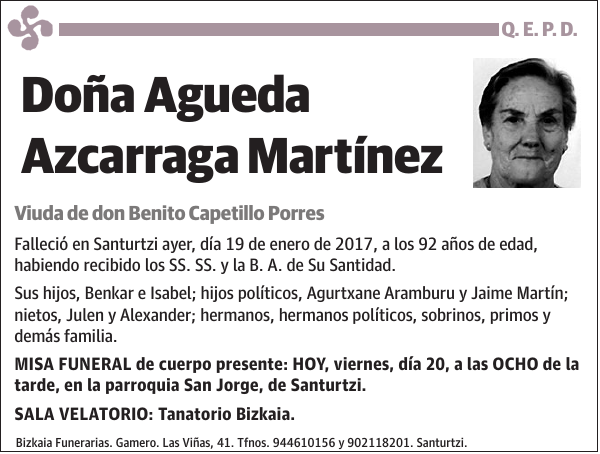 Agueda Azcarraga Martínez