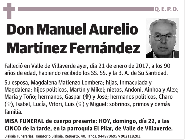 Manuel Aurelio Martínez Fernández