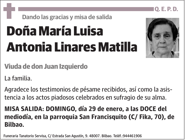 María Luisa Antonia Linares Matilla