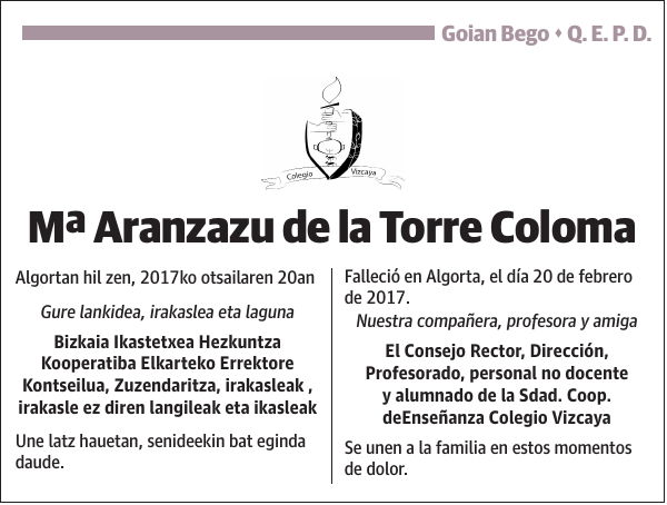 Arantza de la Torre Coloma