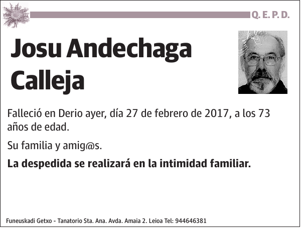 Josu Andechaga Calleja