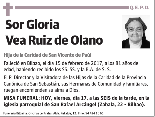 Sor Gloria Vea Ruiz de Olano