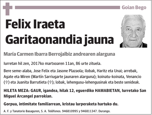 Felix Iraeta Garitaonandia