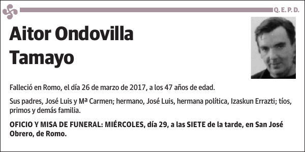 Aitor Ondovilla Tamayo