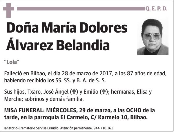 María Dolores Álvarez Belandia