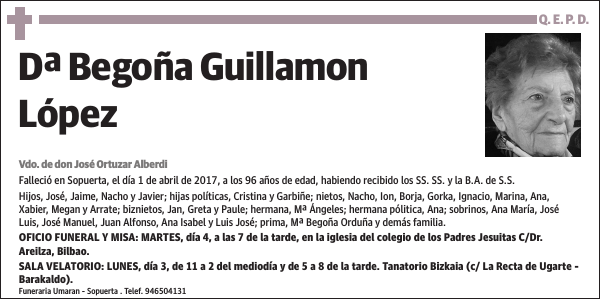 Dª Begoña Guillamon López