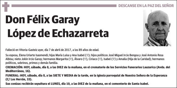 Félix Garay López de Echazarreta