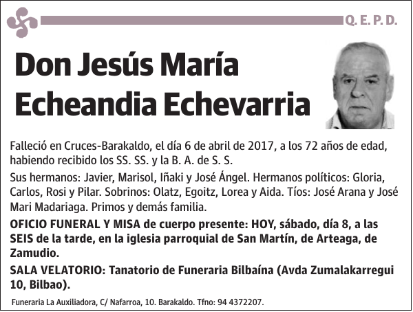 Jesús María Echeandia Echevarria