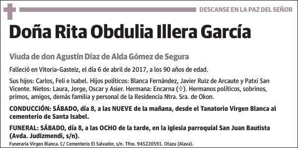 Rita Obdulia Illera García