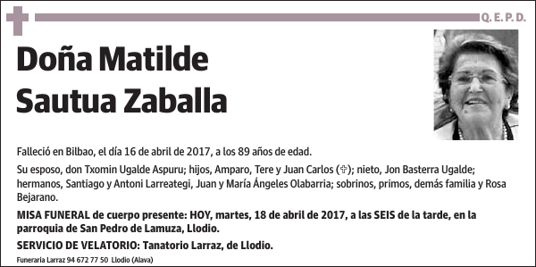 Matilde Sautua Zaballa