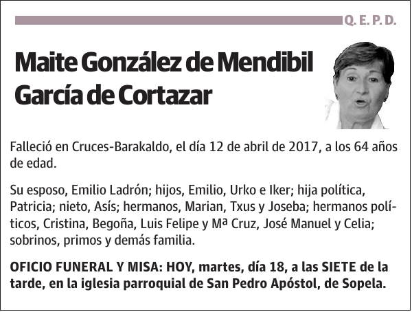 Maite González de Mendibil García de Cortazar