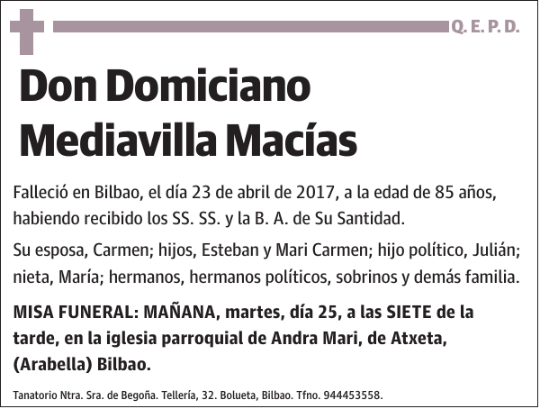 Domiciano Mediavilla Macías