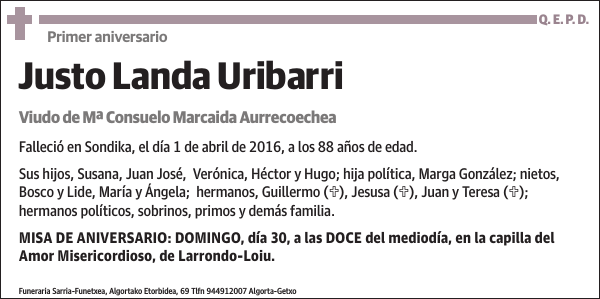 Justo Landa Uribarri