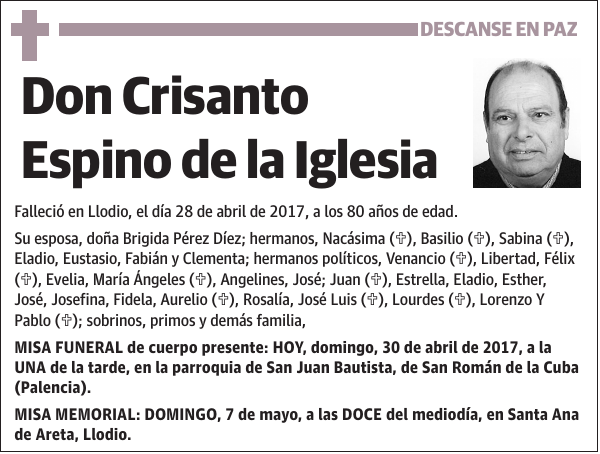 Crisanto Espino de la Iglesia