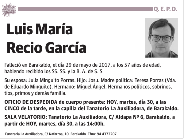 Luis María Recio García