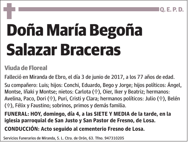María Begoña Salazar Braceras
