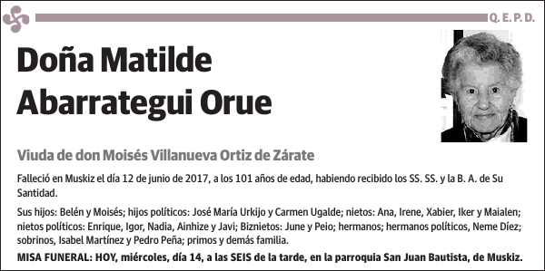 Matilde Abarrategui Orue