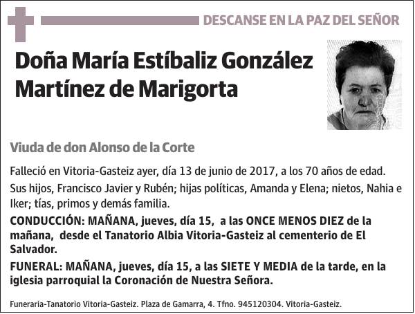 María Estíbaliz González Martínez de Marigorta