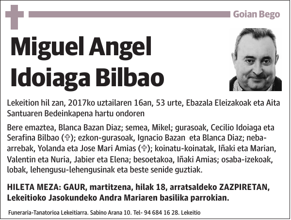 Miguel Angel Idoiaga Bilbao