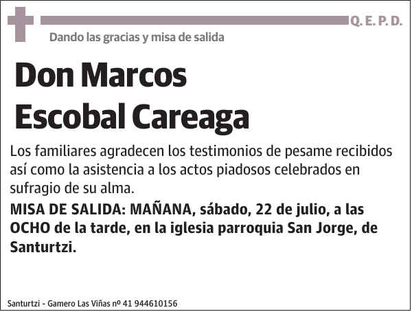 Marcos Escobal Careaga