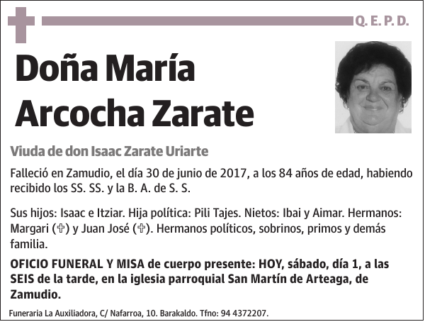 María Arcocha Zarate
