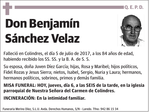 Benjamín Sánchez Velaz
