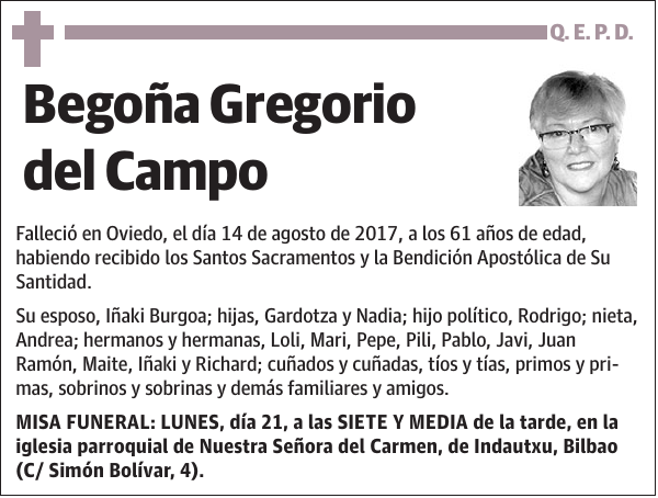 Begoña Gregorio del Campo