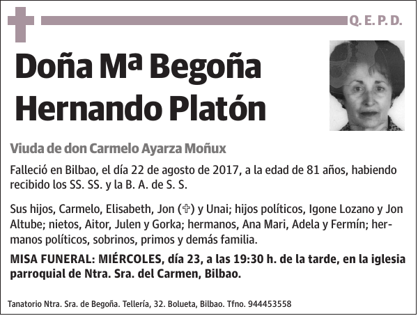 Mª Begoña Hernando Platón
