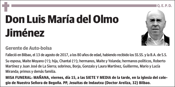 Luis María del Olmo Jiménez