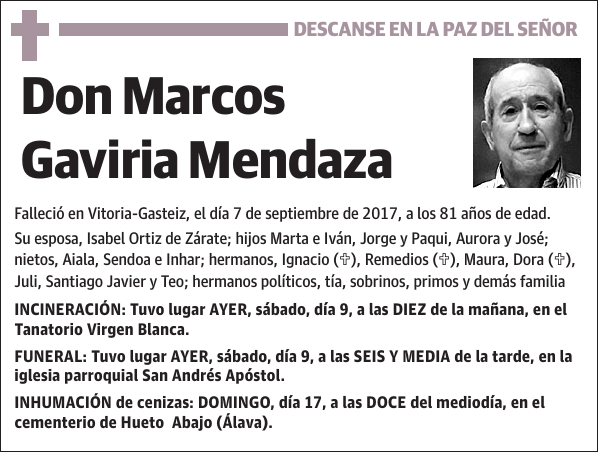 Marcos Gaviria Mendaza