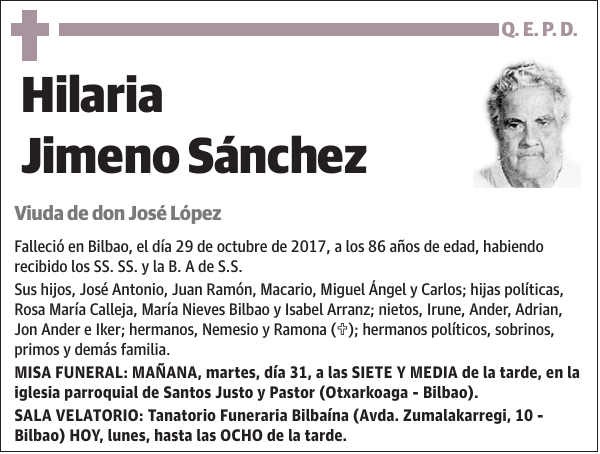 Hilaria Jimeno Sánchez
