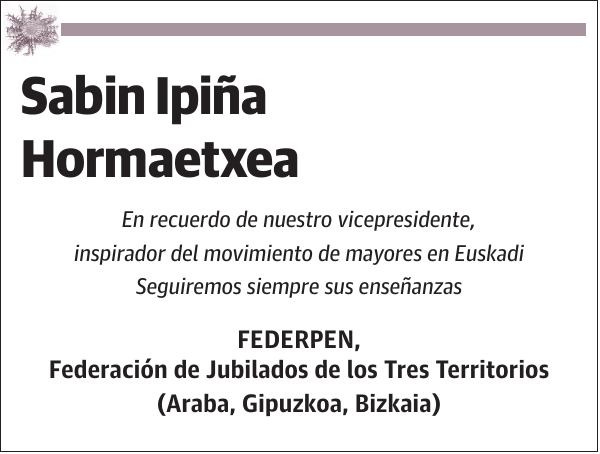 Sabin Ipiña Hormaetxea